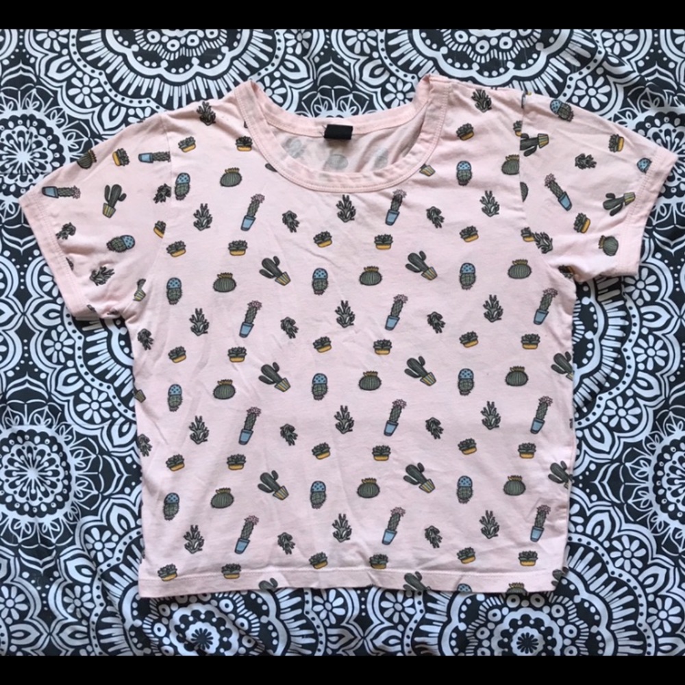 Pink crop top